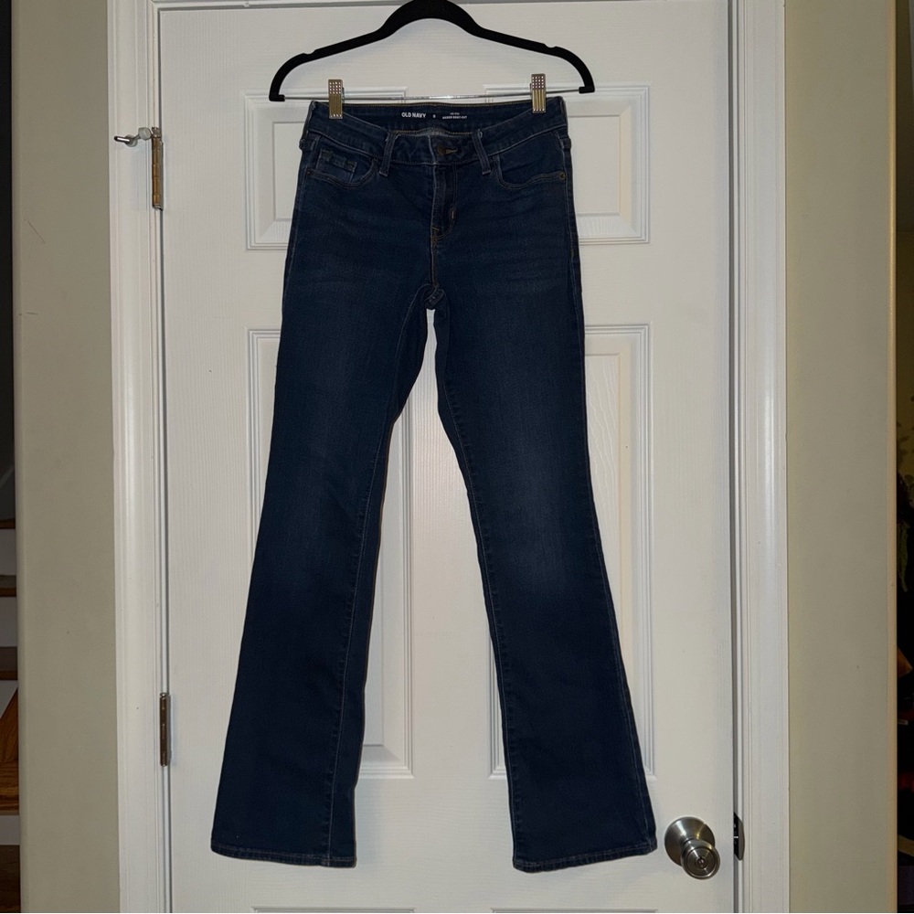 Old Navy Dark Blue Mid-rise Boot Cut Jeans